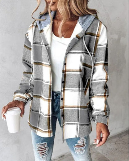 Gemütliche Flanelljacke Weich Bedruckt
