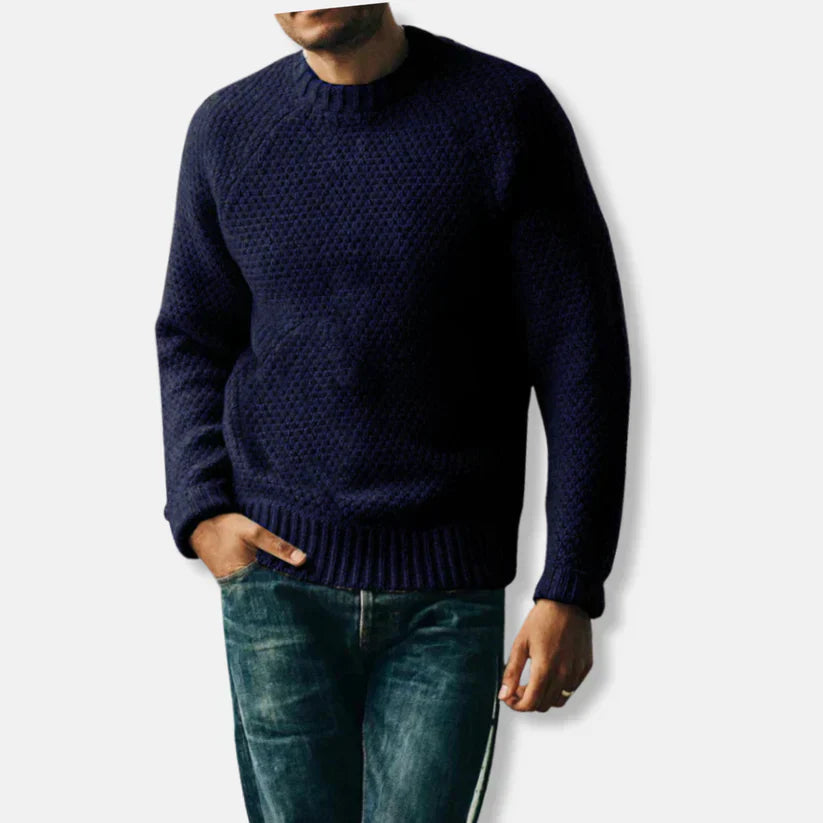 Kai - Wollpullover Bequem Rundhals