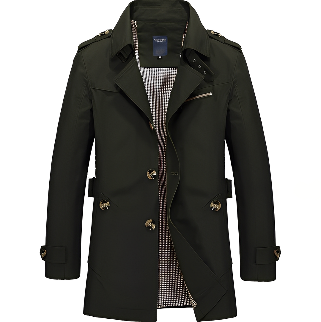 Praktische Herrenjacke Lässig Mittellang