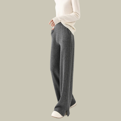 Bequeme Damen Strickhose Lockerer Schnitt