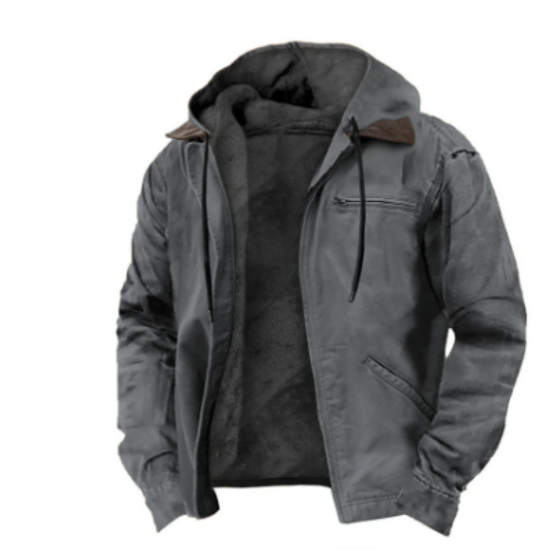 Herren Steppjacke Kapuze Übergröße