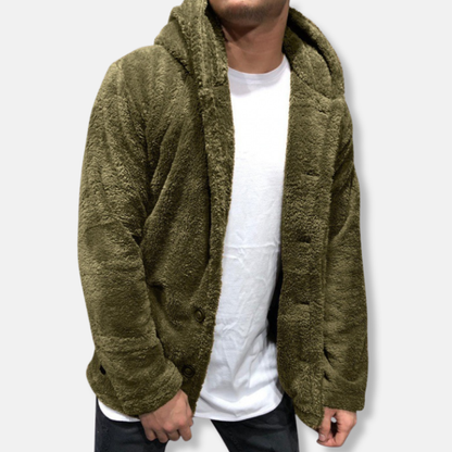Kapuzenpullover Fleece Bequem Oversized Stil