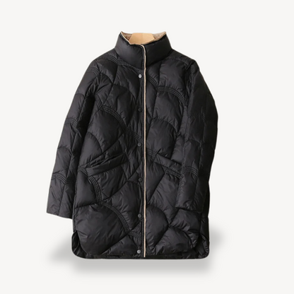 Warmes Wintersportjacke Damen Daunen gefüttert