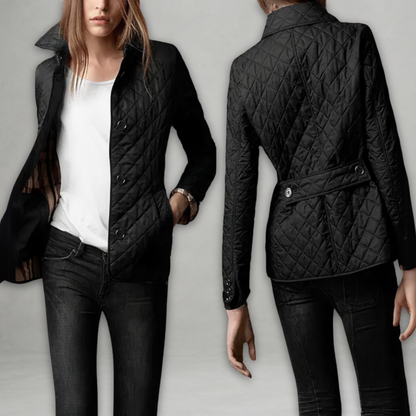 Warm gepolsterte Winterjacke mit Knöpfen