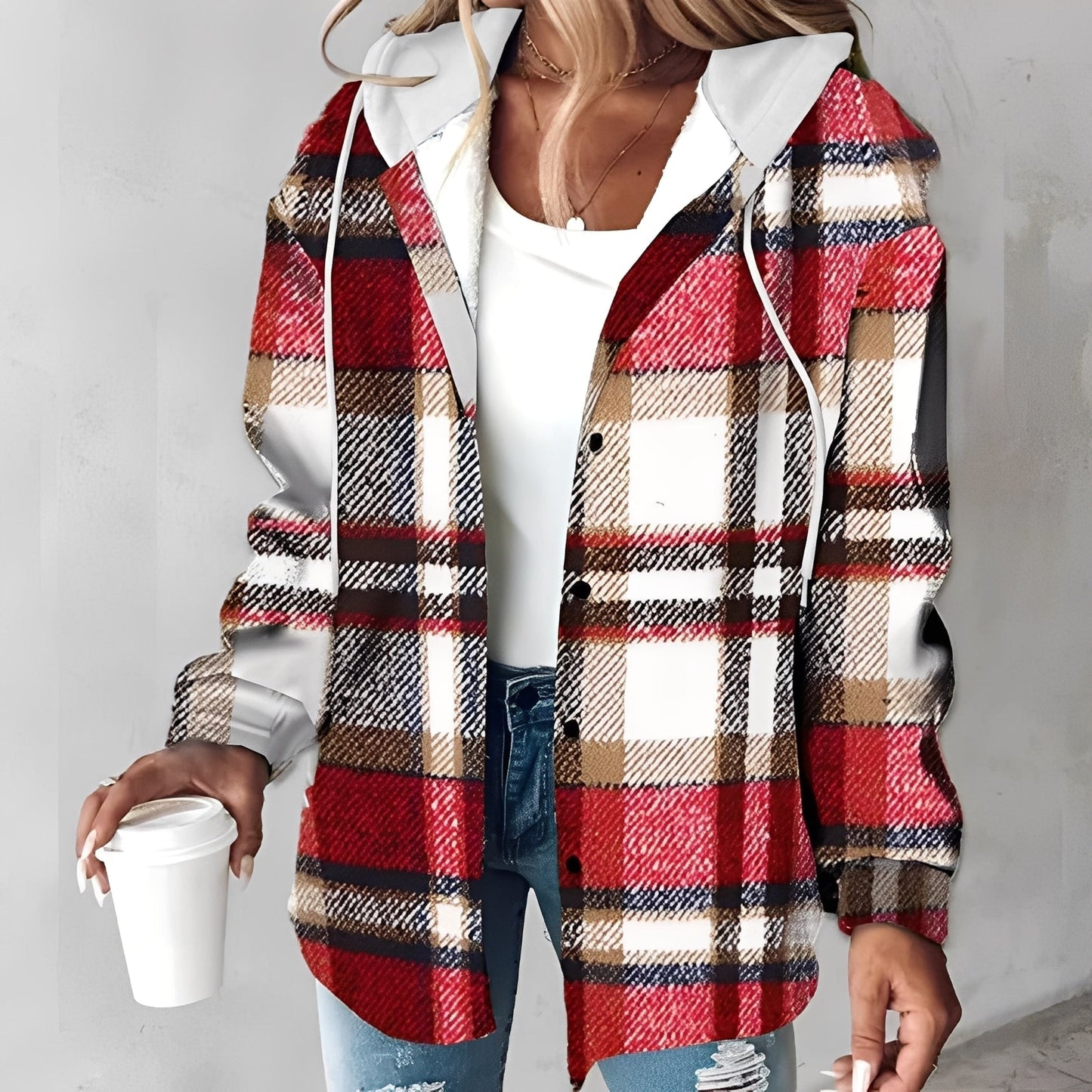 Kapuzenjacke Damen Warm Freizeit