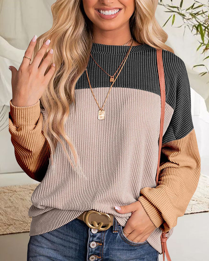 Stylische Pullover Sweatshirts Bunt Rundhals