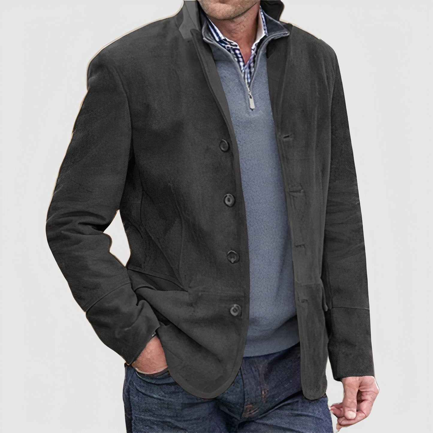 Herren Lederjacke Vintage Look