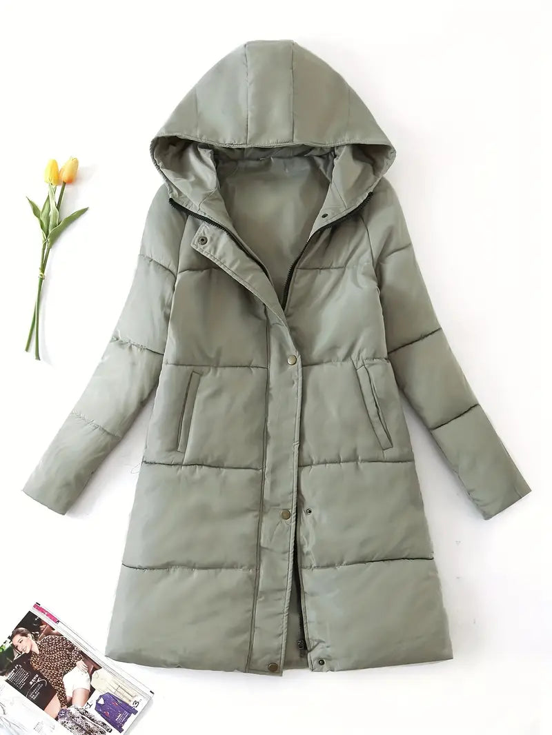 Kapuzenmantel Damen Modern Warme Winterjacke