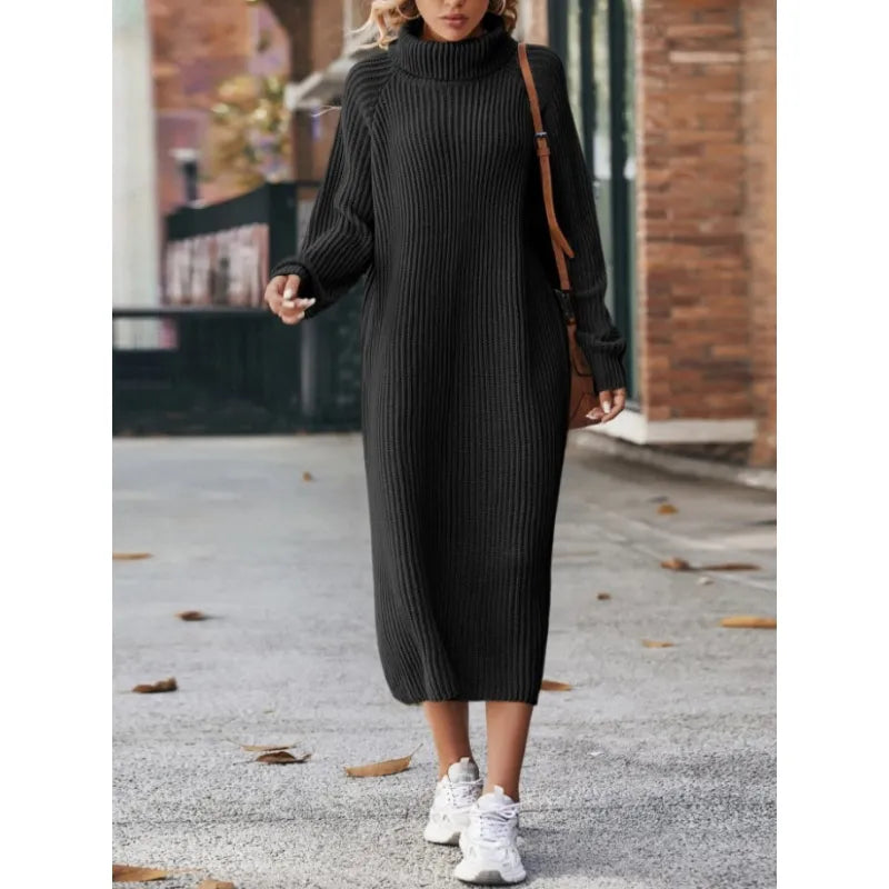 Weiches Damenstrickkleid Komfortabel