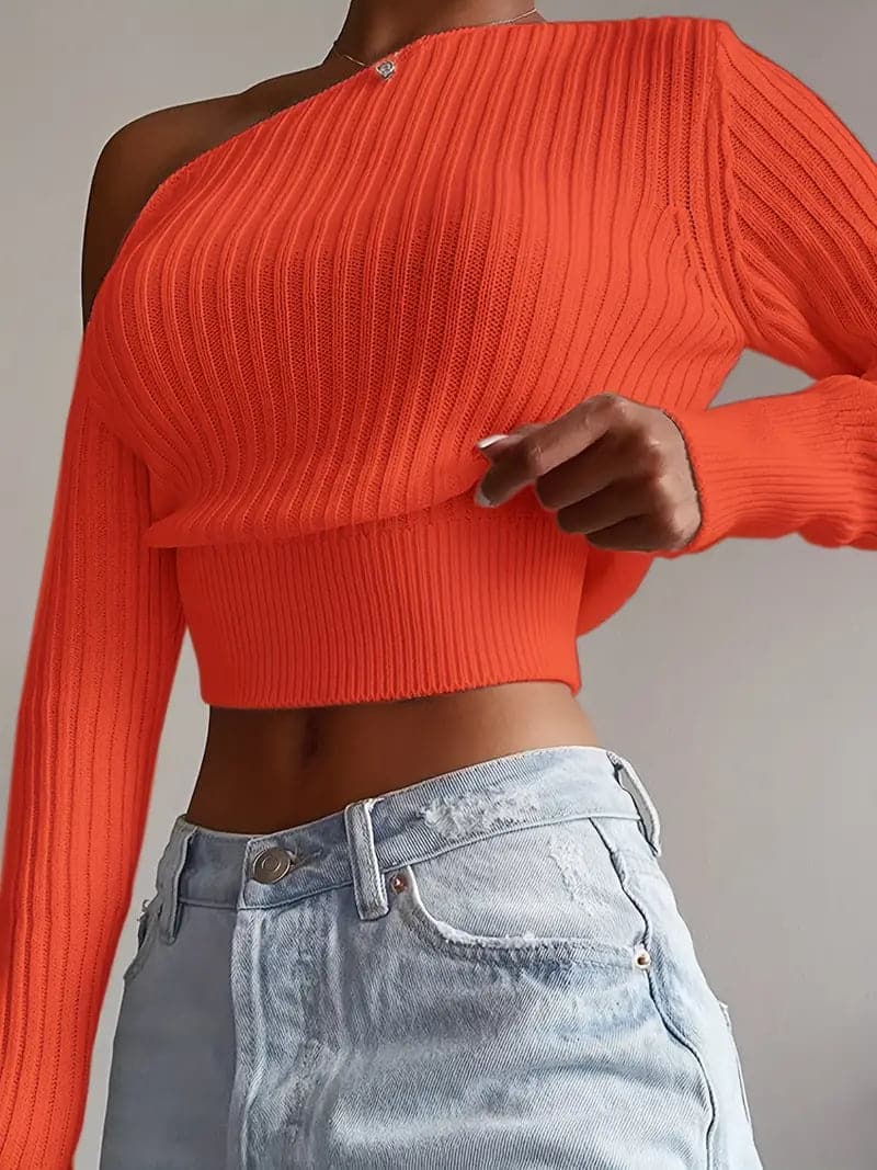 Schulterfreies Damen-Top Sommer