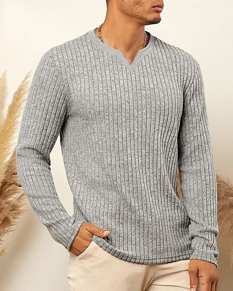 Stylisches Herren Oberteil Langarm