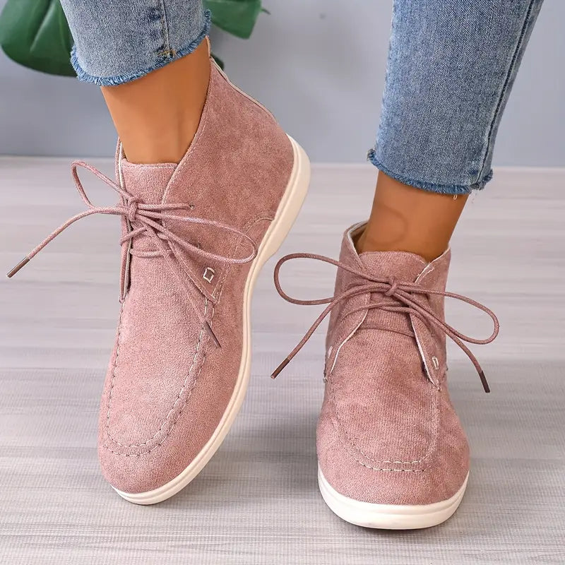 Stylische Kurzstiefel Mit Schnürung