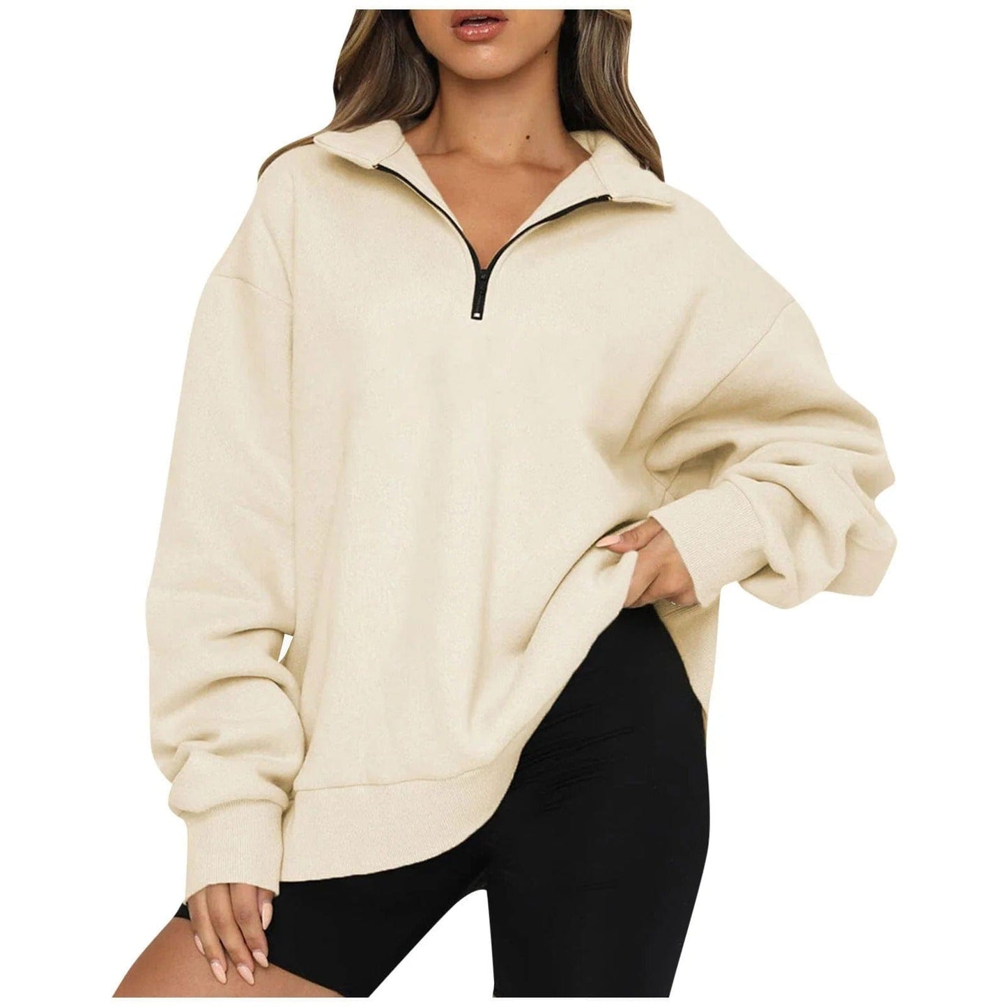 Stylische Winterjacke Zip Jumper Modern Lässig