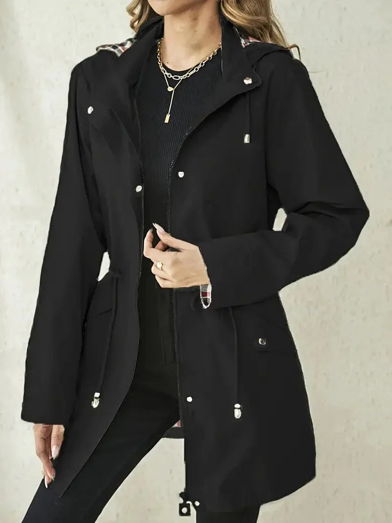 Damen Wintermantel Elegant Längschnitt