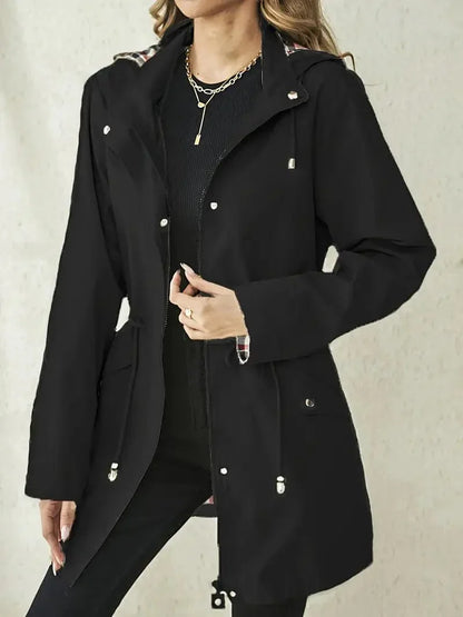 Damen Wintermantel Elegant Längschnitt