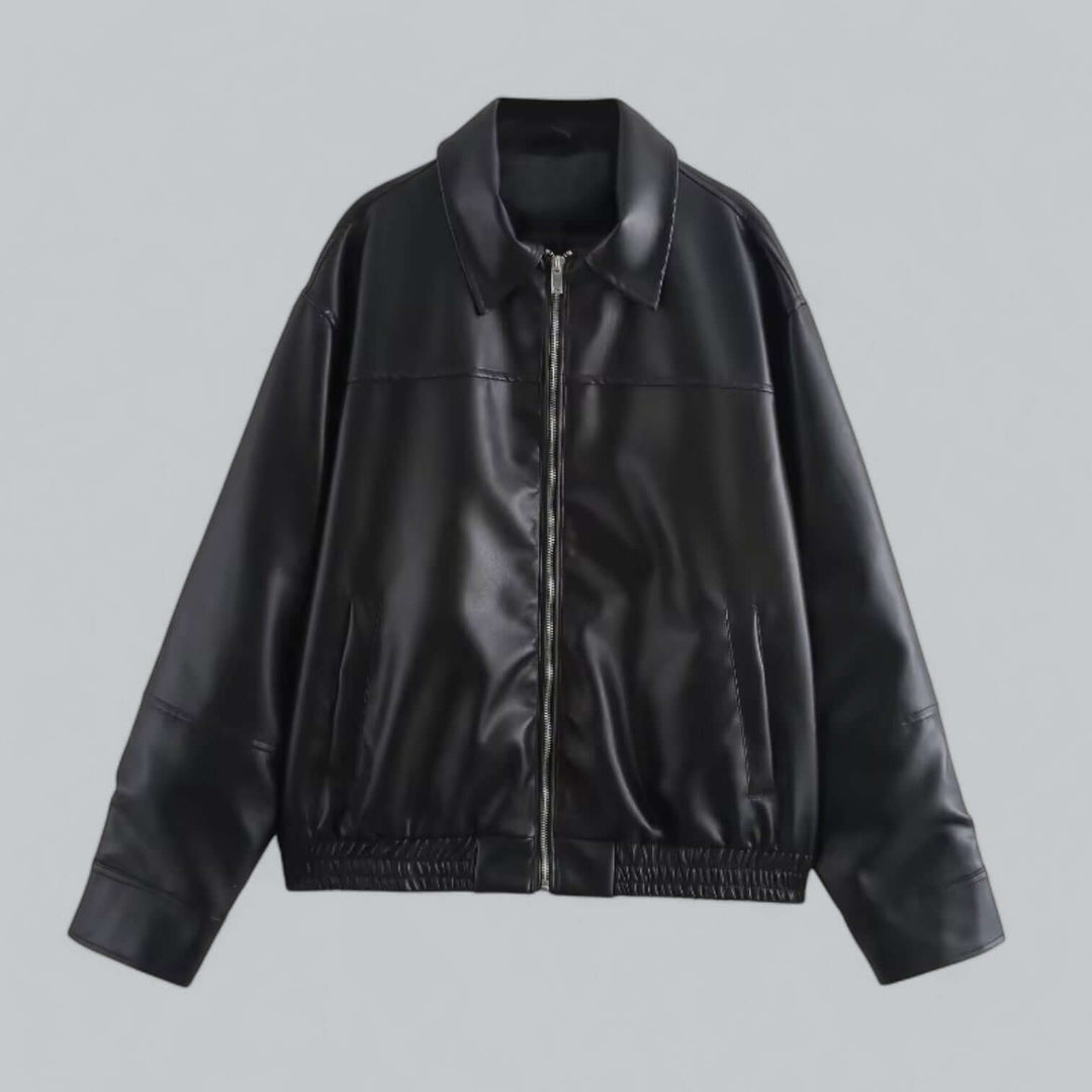 Damen Lederjacke Retro Stil
