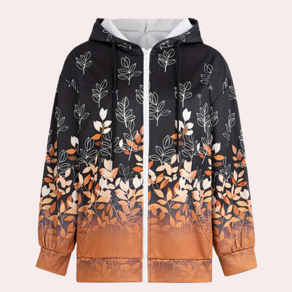 Stylische Herbstjacke Damen Kapuze