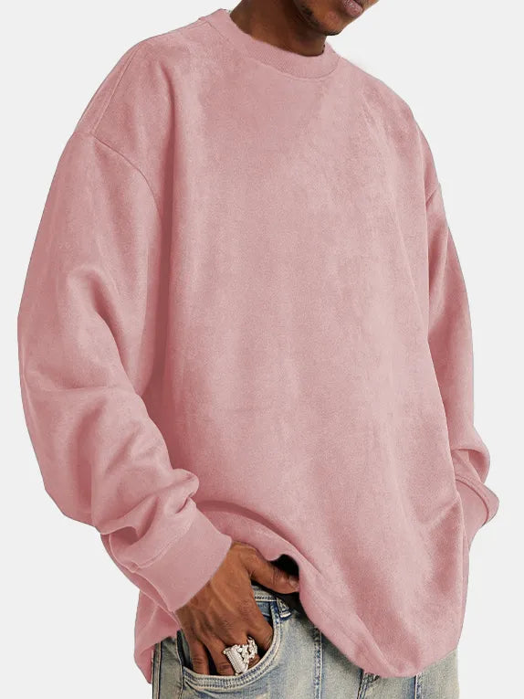 Herren Pullover Suede Klassisch Elegант