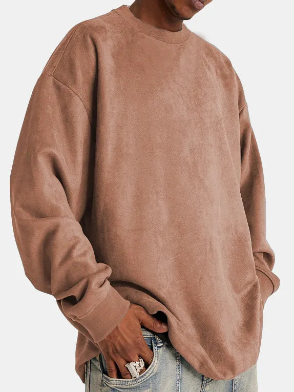 Herren Pullover Suede Klassisch Elegант - IdealeKleiden