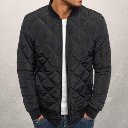 Modische Bomberjacke Diamant Muster