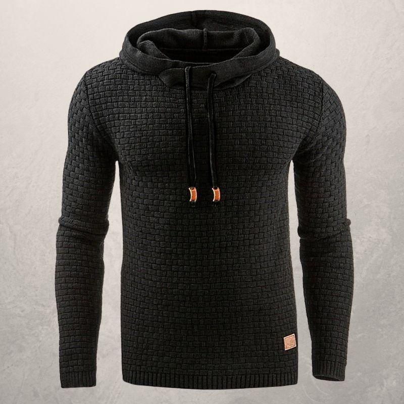 Kapuzenpullover Damen Slim Fit Weich Karomuster Lange Ärmel