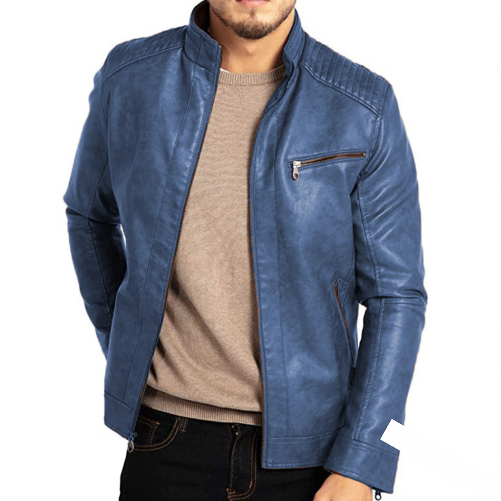 Stylische Lederjacke Herren Elegant