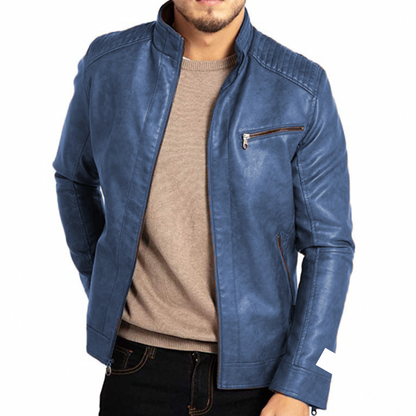 Stylische Lederjacke Herren Elegant