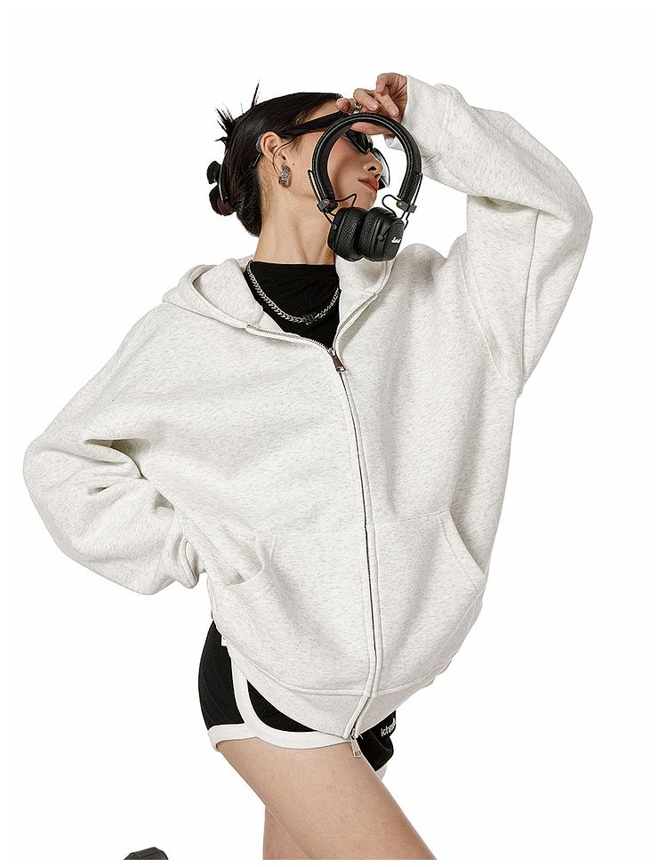 Damen Hoodie mit Reißverschluss Modern