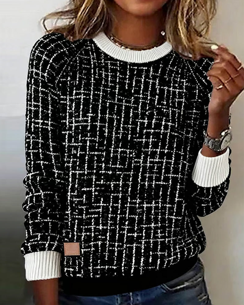 Lässige Karo Kleid Blumenmuster