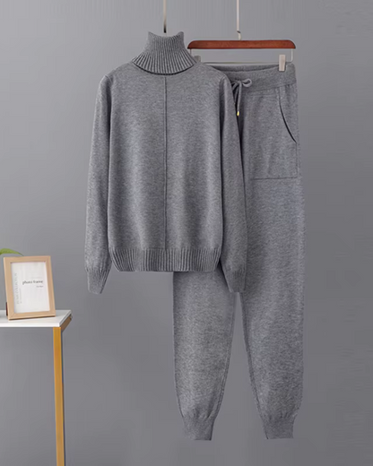 Damen Kleid Set Elegant Komfortabel 2-teilig