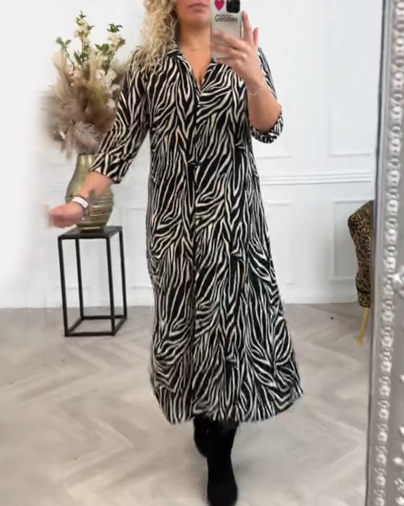 Stylische Kleidung Zebramuster Frauen