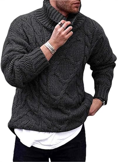 Eleganter Rollkragenpullover Herren Modern Style - IdealeKleiden