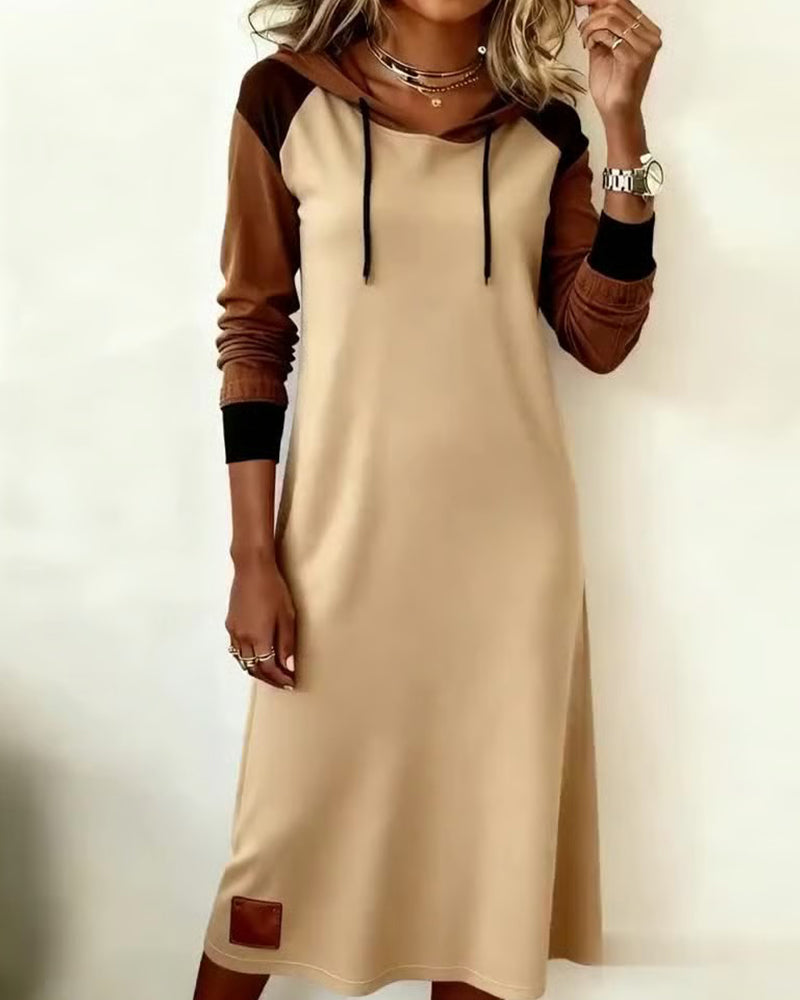 Stylisches Kleid Mit Kapuze Trendig