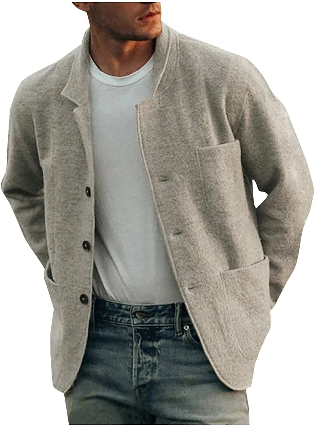 Stylisher Herrenblazer Freizeit Modern - IdealeKleiden