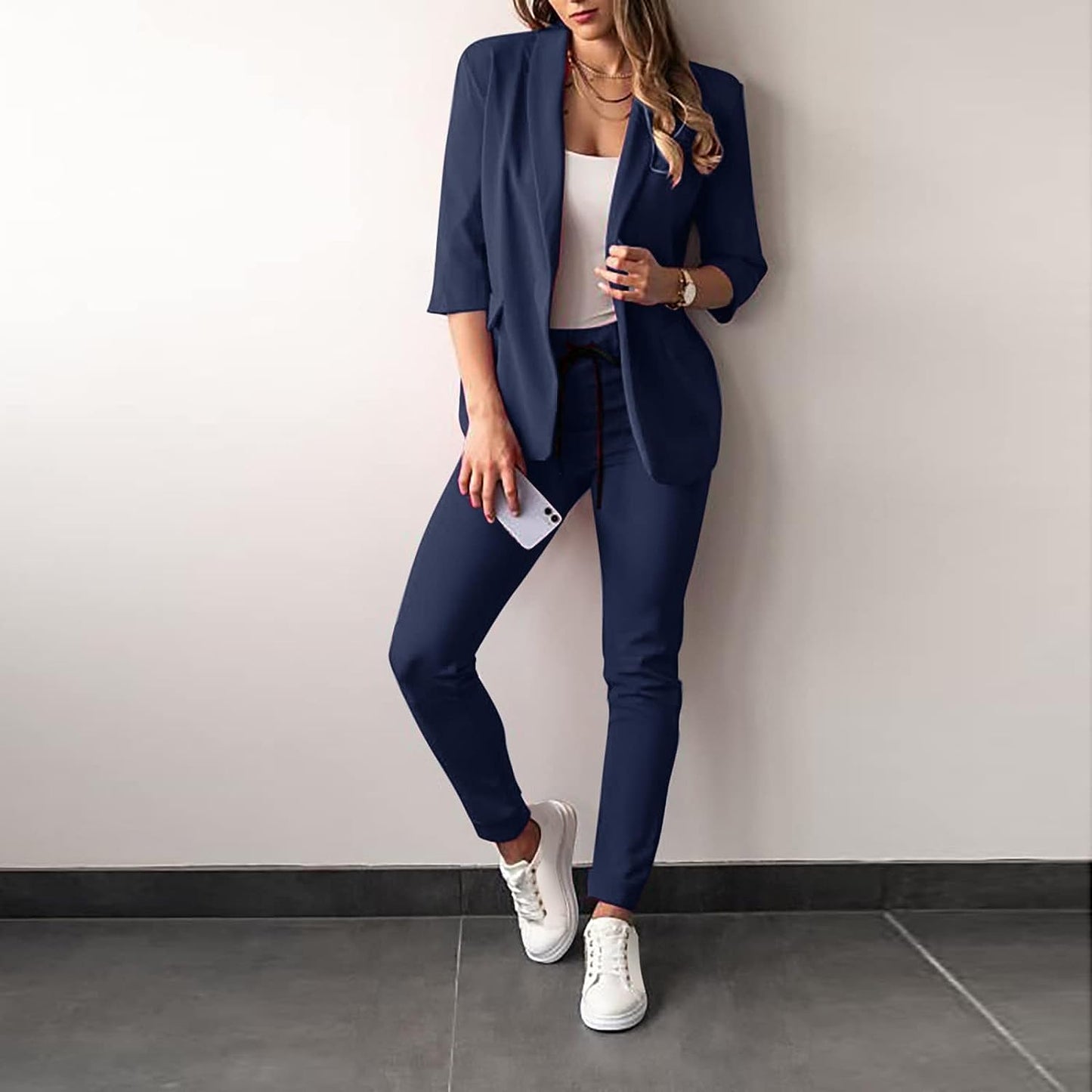 Eleganter 2-teiliger Damenanzug Blazer und Hose