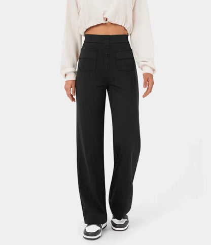 Elegante Damen-Hose mit Knöpfen