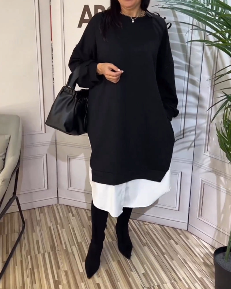 Elegant Nackenkleid Damenkleid