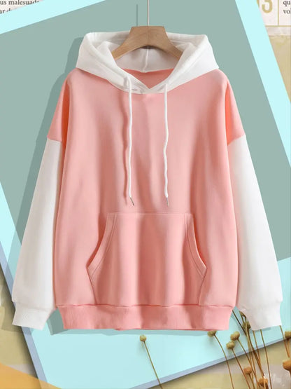 Modische Herren-Hoodie Kontrastfarben