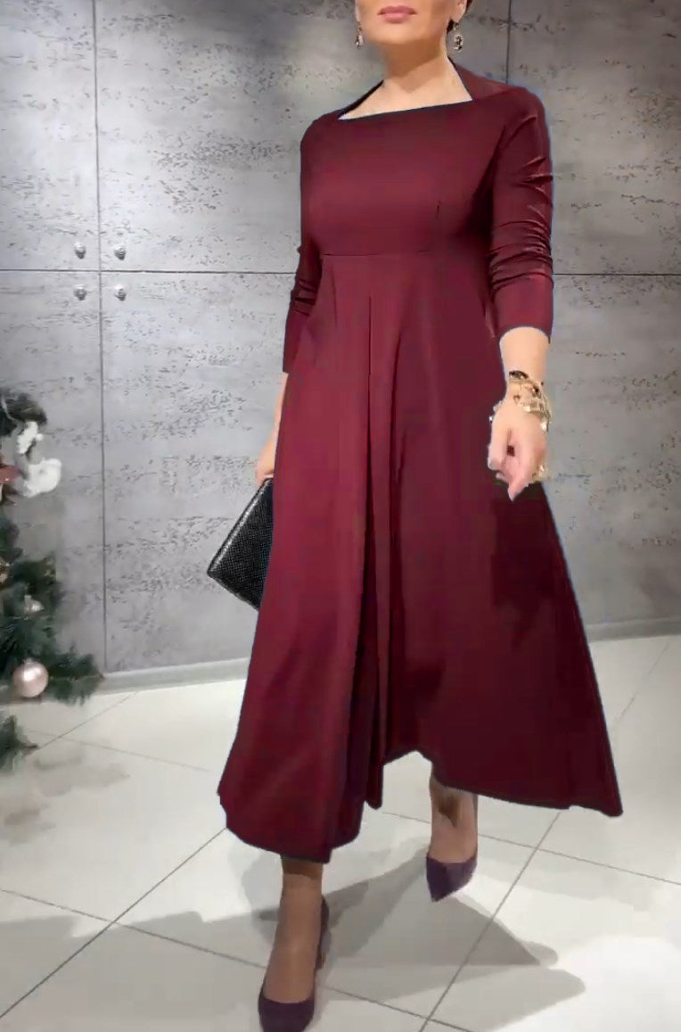 Langes Leinenkleid Sommer