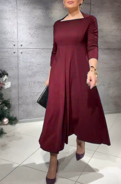 Langes Leinenkleid Sommer