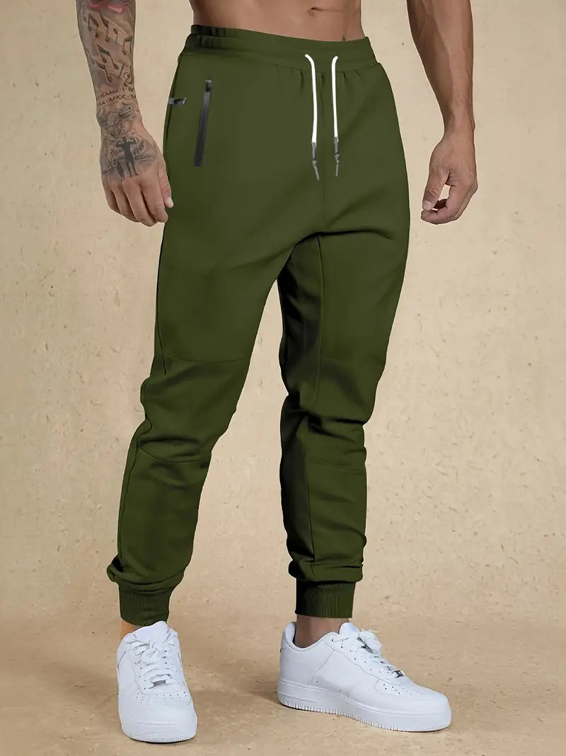 Bequeme Herrenhose mit Kordelzug und lockerem Sitz