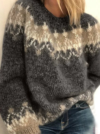 Ella – Grober Damenpullover → Ella Damen Pullover Grobstrick
