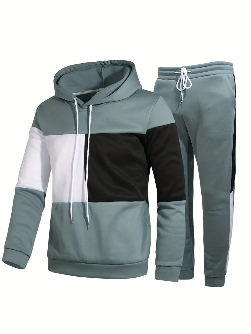 Herren Pullover Hoodie Set Warm Kuschelig - IdealeKleiden