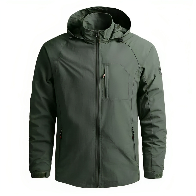 Wasserdichte Herrenjacke Kapuzenwindbreaker Outdoor
