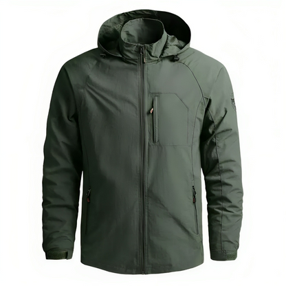 Wasserdichte Herrenjacke Kapuzenwindbreaker Outdoor