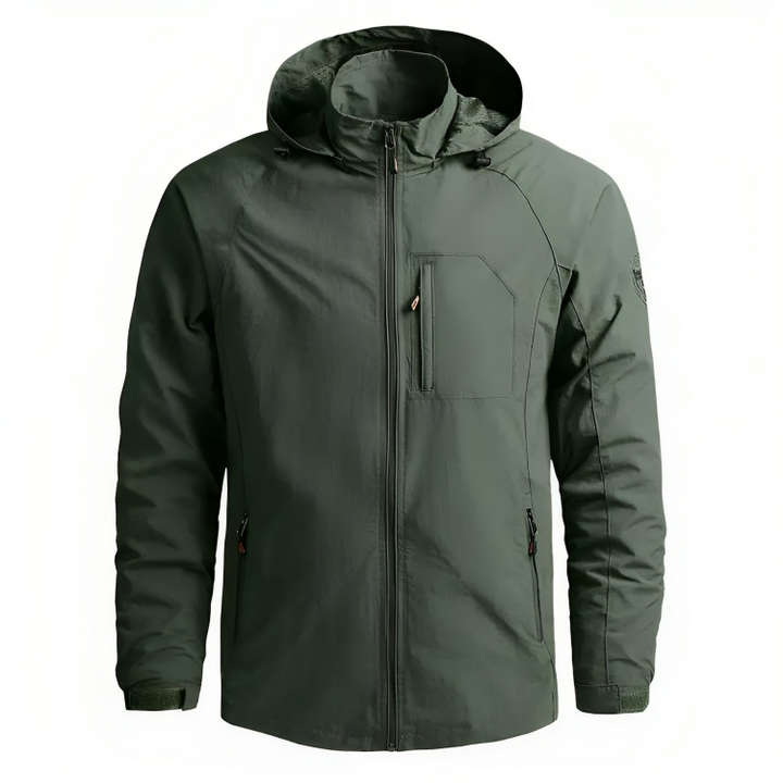 Wasserdichte Herrenjacke Kapuzenwindbreaker Outdoor
