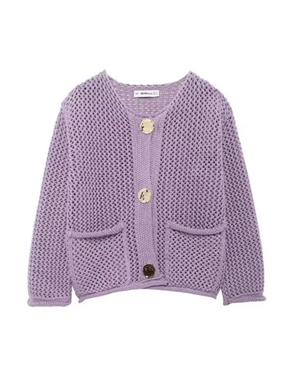 Weiches Burgunder Cardigan