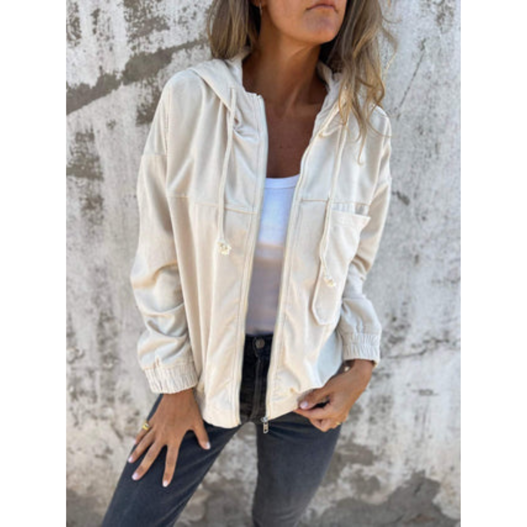 Damen Winterjacke Langarm Kapuzenpullover