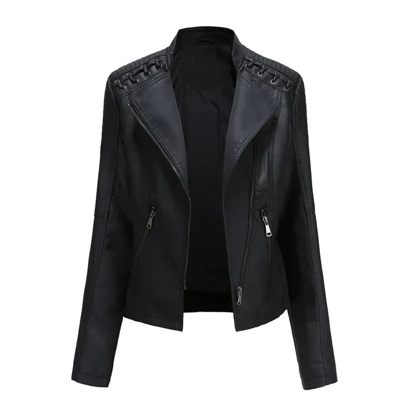 Frauen Lederjacke Frühling Modern Style