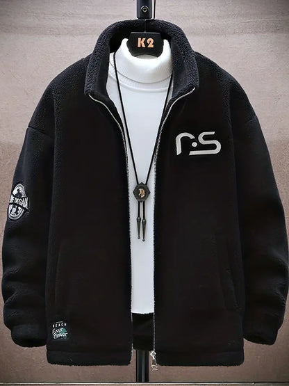 Herren Winterjacke Warm Flauschig